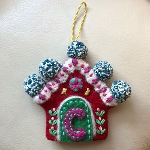 Felt Ornament; Monogram C Initial